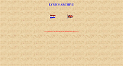 Desktop Screenshot of lyricsarchives.exactpages.com