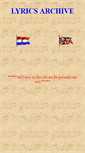 Mobile Screenshot of lyricsarchives.exactpages.com