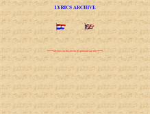Tablet Screenshot of lyricsarchives.exactpages.com